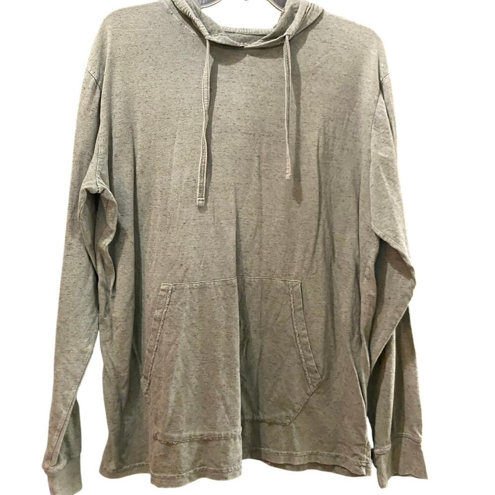 Roebuck & Co. Gray Long Sleeves Kangaroo Pocket Hoodie Size Large